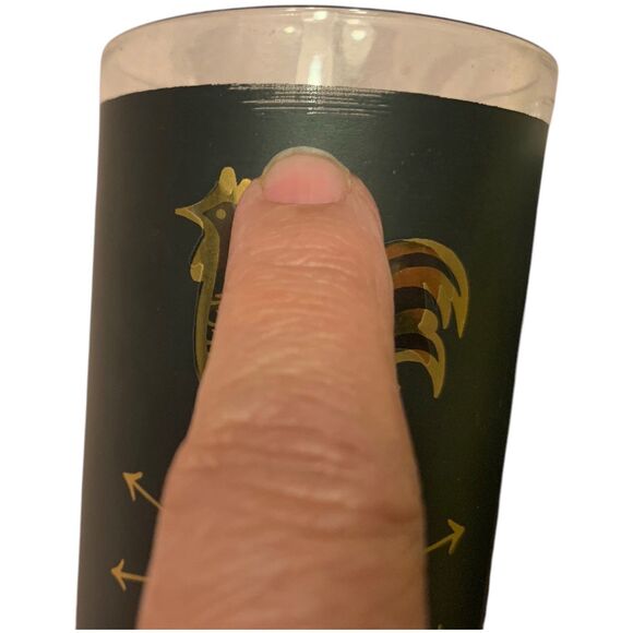 MCM Helen Conroy Signed Highball Cocktail Weathervanes 17th Century Set of 4 - Picture 8 of 8